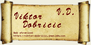 Viktor Dobričić vizit kartica